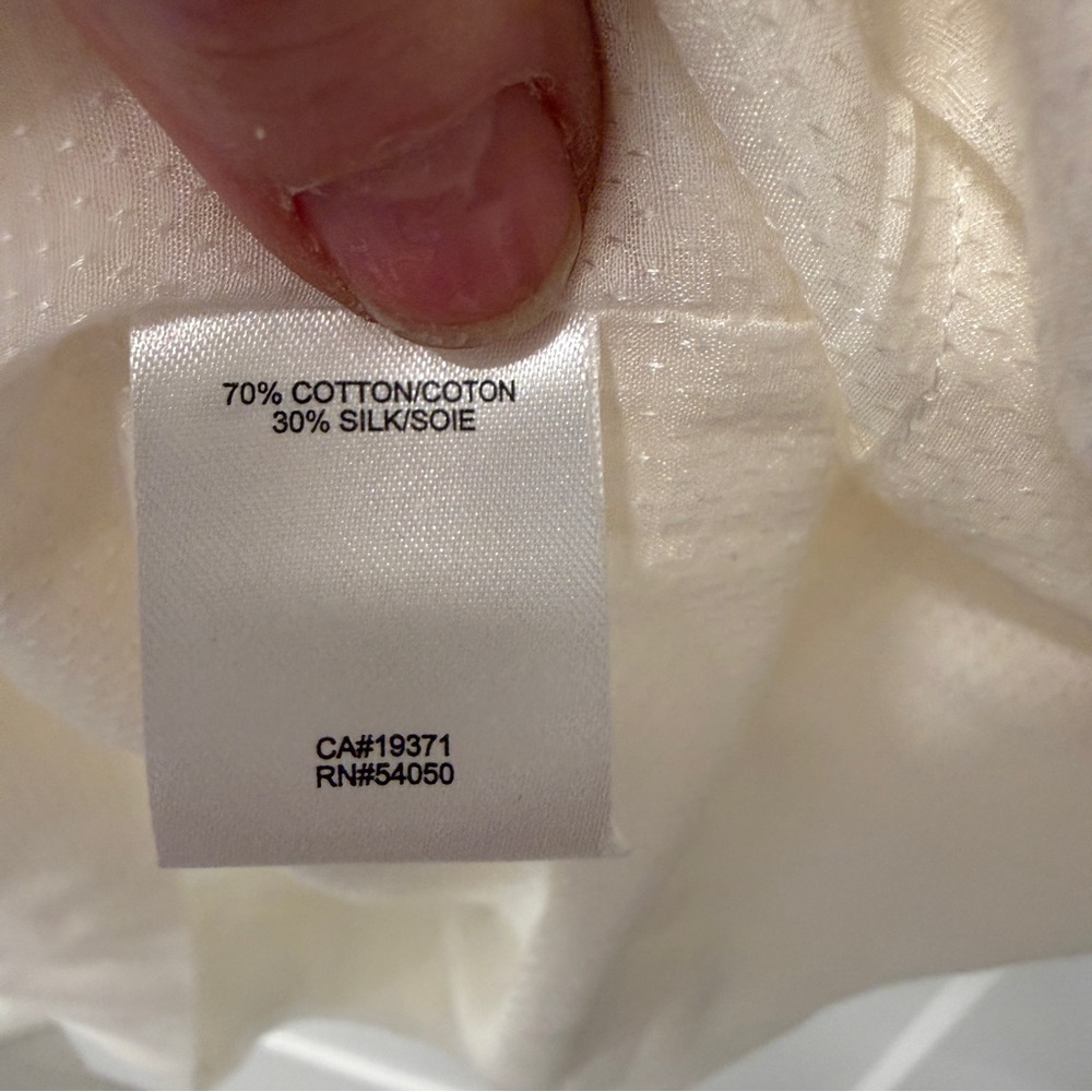 Robert Rodriguez Cotton Silk Dress Ivory Size 8 Quiet Luxury Minimalist Bridal - Picture 6 of 9